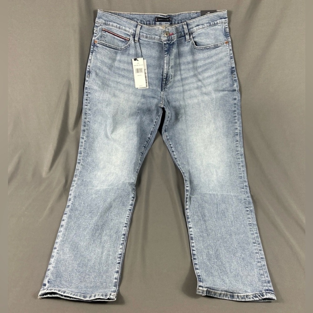 Tommy Hilfiger Jeans The Flex Slim 38 x 30 Light Wash Blue Cotton